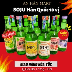 [JINRO] SOJU HÀN QUỐC VỊ HOA QUẢ 360ML - [하이트진로] 과일리큐르 4종 360ML