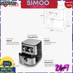 [CHUYÊN SỈ CHÍNH HÃNG] Nồi Chiên Không Dầu LOTTE ALUMINIUM 5.5L