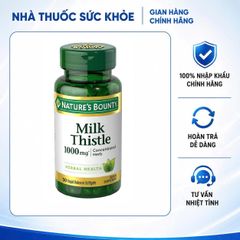 (Hàng nhập khẩu) Viên uống hỗ trợ bổ gan Nature's Bounty Milk Thistle Extract 1000mg