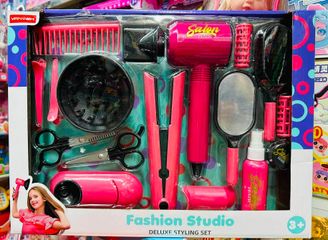 Bộ đồ chơi trang điểm tóc  Fashion Studio màu hồng với các phụ kiện 004