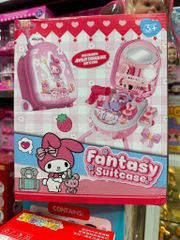 Hộp đồ chơi trang điểm Fantasy Suitcase với My Melody, màu hồng, phù hợp cho trẻ em từ 3 tuổi trở lên, có hộp đựng và các phụ kiện nhỏ 2200