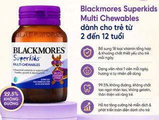 [Nhập khẩu] Blackmores Viên Nhai Superkids Multi Chewables Bổ Sung Vitamin Cho Bé (Hộp 60 Viên)