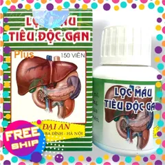 (Chính Hãng) Xách Tay Nhập Khẩu Thực phẩm Lọc Máu Tiêu Độc Gan hỗ trợ viêm gan, gan nhiễm mỡ, men gan cao Mã 2148 Hộp 150 viên Nhập Khẩu