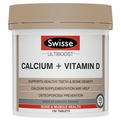 [Nhập khẩu] Viên uống Swisse Ultiboost Calcium + Vitamin D giúp hỗ trợ xương và răng chắc khỏe