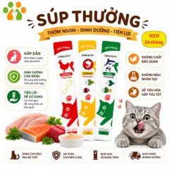 [ Combo 50-100-200] Súp thưởng Gemlucky cho mèo mọi lứa tuổi-15g-Cung cấp dinh dưỡng cho mèo