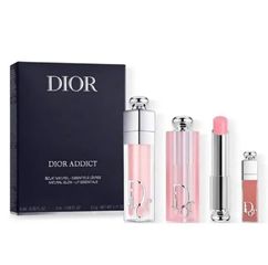 Set Son Dưỡng D Addict Natural Glow Lip Essentials 3 Món - Dưỡng ẩm và Tô Màu Môi Đẹp Tự Nhiên