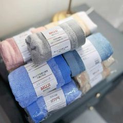 Set 5 Khăn Mặt Muji 30x50cm – Khăn Sợi Tre Mềm Mịn, Thấm Hút Tốt, Nhanh Khô