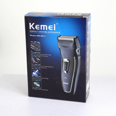 Máy cạo râu 2 lưỡi Kemei KM, thiết kế hiện đại, nhỏ gọn, với trọng lượng chỉ khoảng 350g.
