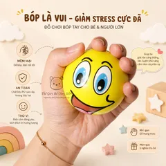 Bóng xốp mềm đàn hồi 6cm cho bé tập cầm nắm tập cơ tay phát triển vận động giảm stress