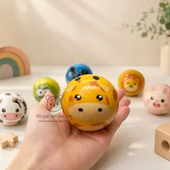 Bóng xốp mềm đàn hồi 6cm cho bé tập cầm nắm tập cơ tay phát triển vận động giảm stress