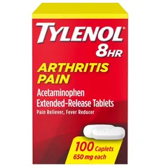 Tylenol 8 Hour Arthritis Pain Relief 650mg – 100 vien.Giảm Đau Kéo Dài, Hỗ Trợ Người Bị Viêm Khớp. nhap my