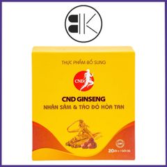 CND GINSENG Nhân sâm và táo đỏ hòa tan - Hỗ trợ Bồi bổ sức khỏe, tăng cường sức đề kháng, Hộp 20 gói, Việt Nam