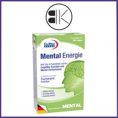 MENTAL ENERGIE – Viên uống Duy trì chức năng não bộ, tăng hiệu suất tinh thần - Hộp 30/ 60 viên - Pháp
