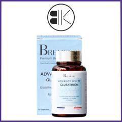 ADVANCE WHITE GLUTATHION - Viên uống Hỗ trợ sáng da, chống oxy hóa – Hộp 60 viên - Pháp