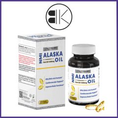 NMI ALASKA OIL - Viên uống bổ sung EPA, DHA hỗ trợ tim mạch khỏe mạnh, Hộp 60 viên, USA