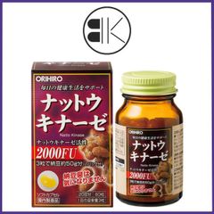Nattokinase 2000FU Orihiro - Viên uống hỗ trợ đ.trị tai biến, hộp 60 viên