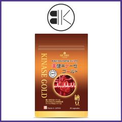 Biken Kinase Gold - Viên uống phòng ngừa và hỗ trợ điều trị đột quỵ Nhật Bản, Gói 20 viên