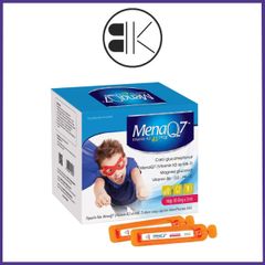 MIDU MENA Q7 45mcg - Bổ sung K2, Calci, D3 hỗ trợ tăng cường hấp thu Calci vào xương cho trẻ, Hộp 10 ống