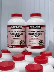 Viên uống Kirkland Signature Calcium Citrate Magnesium and Zinc with Vitamin D3 |500 viên| Duy trì cấu trúc xương khoẻ mạnh & Tăng cường mật độ xương