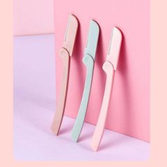HOT Dụng cụ dao cạo tỉa lông mặt mày dễ dàng gấp gọn có đầu thay đổi tiện lợi