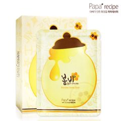 Hộp 10 Mặt nạ trắng da tinh chất mật ong Paparecipe – BomBee honey Korea 788005
