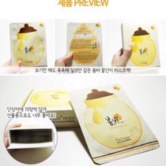 Hộp 10 Mặt nạ trắng da tinh chất mật ong Paparecipe – BomBee honey Korea 788005