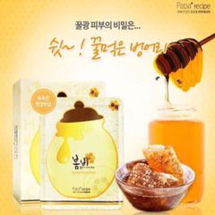 Hộp 10 Mặt nạ trắng da tinh chất mật ong Paparecipe – BomBee honey Korea 788005