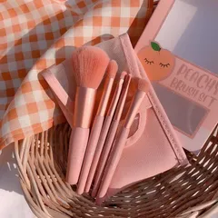 Bộ cọ trang điểm Peachy Brush Set 5 cây tone Cam đào 788059