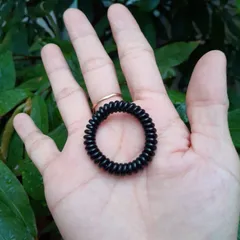 Combo 20 Cột tóc lò xo bản nhí màu đen (Rộng 3cm) 788161