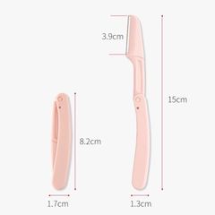 Set 3 cây Dao cạo lông mày dạng gấp gọn bằng thép không gì an toàn dễ sử dụng
