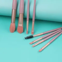 HOT Bộ 8 Cọ đánh phấn make up kèm túi khóa cài phong thái Vintage 788344