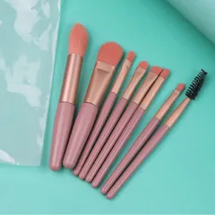 HOT Bộ 8 Cọ đánh phấn make up kèm túi khóa cài phong thái Vintage 788344