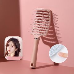 Lược bán nguyệt chải phồng, tạo kiểu tóc, lược chải đầu gỡ rối tóc chuyên dụng, chất liệu nhựa nhẹ, bền, an toàn