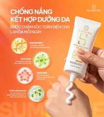 Kem Chống Nắng SUMDFINE SCREEN SPF50+ PA+++ - Bảo Vệ Da Tối Ưu, Dưỡng Ẩm Mượt Mà, Hợp Cho Mọi Loại Da - Hộp Tuýp 50g