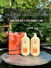 Dầu Gội Xả Biotin Collagen Repair Siêu Mượt Phục Hồi Hỗ Trợ Mọc Tóc 1000ml + 1000ml [hàng nhập khẩu]