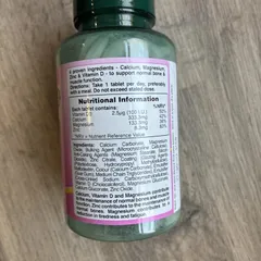 VEGAN - Viên uống bổ sung Canxi, Magie, Vitamin D và Kẽm thuần chay của Holland & Barrett, 120 viên