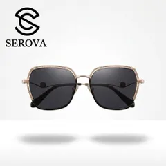 Kính râm cao cấp dành cho Nữ, chính hãng SEROVA SS9065 - C07, gọng mạ vàng 788691