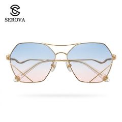 Kính râm cao cấp dành cho Nữ, chính hãng SEROVA SS9045, giọng mạ vàng 788772