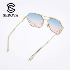 Kính râm cao cấp dành cho Nữ, chính hãng SEROVA SS9045, giọng mạ vàng 788772