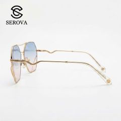 Kính râm cao cấp dành cho Nữ, chính hãng SEROVA SS9045, giọng mạ vàng 788772