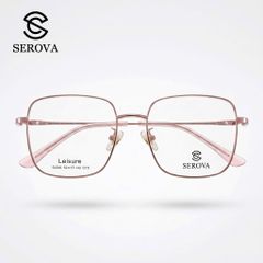 Kính mắt Titanium cao cấp hãng SEROVA SL549 - C15, gọng kính cận, chất liệu Titan siêu nhẹ 788788