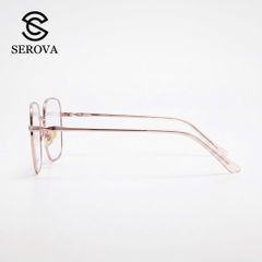 Kính mắt Titanium cao cấp hãng SEROVA SL549 - C15, gọng kính cận, chất liệu Titan siêu nhẹ 788788