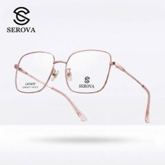 Kính mắt Titanium cao cấp hãng SEROVA SL549 - C15, gọng kính cận, chất liệu Titan siêu nhẹ 788788