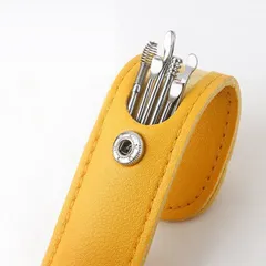 SET 6 Dụng Cụ Lấy Ráy Tai Bằng Thép Không Gỉ Kèm Túi Đựng Dụng Cụ Vệ Sinh Tai Dành Cho Gia Đình 788795