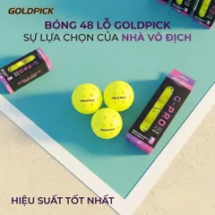 Hộp 3 quả bóng Pickleball 48 lỗ, chính hãng Gold Pick, nhựa nguyên sinh đúc nguyên khối 788804