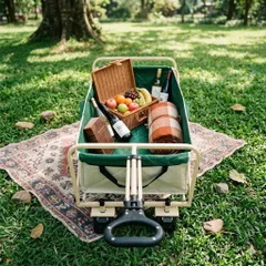 Xe kéo gấp gọn đa năng FREEAIR, camping dã ngoại, kéo đồ nặng - bánh lớn
