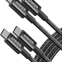 Cáp Sạc Nhanh Anker C to C 60W/100W A8753/A8756 Dây Dù Nylon Bện, Chip e-Marker, Truyền Data 480Mbps 788831