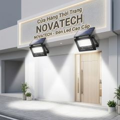 Đèn pha Led năng lượng mặt trời Novatech ( Pháp ), 10W chống nước IP65, liền Panel 788836