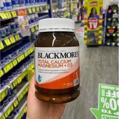 Viên uống Blackmores Total Calcium Magnesium + D3 |125 & 200 viên| Kích thích hình thành xương - Tăng trưởng & duy trì xương khỏe mạnh [S/P Chuẩn Úc]