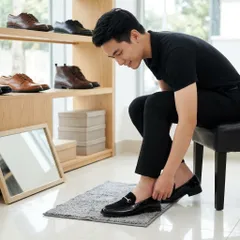 Giày Da Nam Giày Lười Nam Cao Cấp Da Mềm Đế Khâu Chắc Chắn Giày Tây Nam Đẹp Thời Trang Công Sở Lịch Lãm Mới RUNO G3